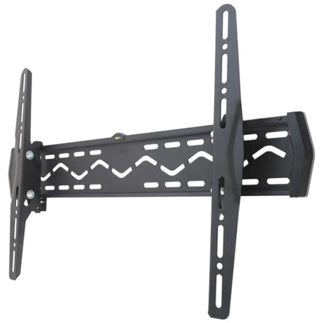 Black TV wall mount on a white background