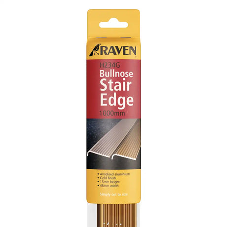 Raven Bullnose Stair Edge packaging on a white background
