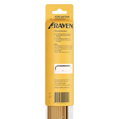 Raven H234G Gold Finish product packaging on a white background