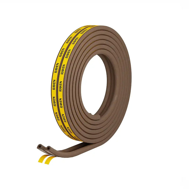 RAVEN Weather Strip for Doors Windows Gaps 3-5mm Brown RP48-R48B