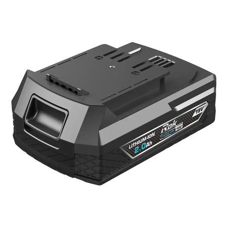 A 14V lithium-ion 2.0Ah cordless tool battery pack, shown at a three-quarter angle on a plain white background.