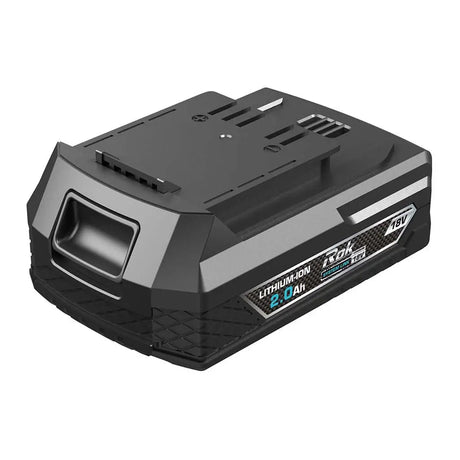A 18V Lithium-ion cordless tool battery with a black and gray design, featuring a 2.0Ah capacity and a 48V label on the side, shown on a plain white background.