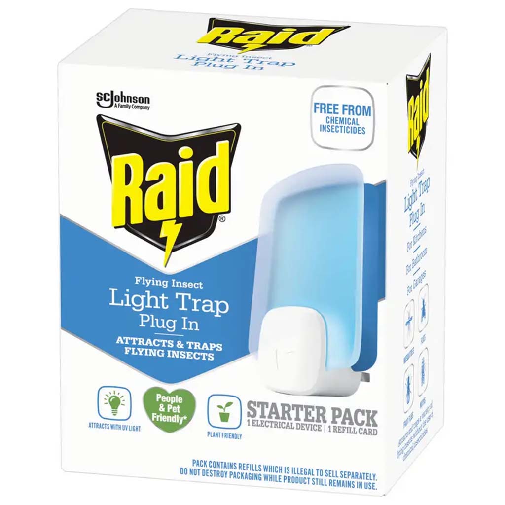 Raid Flying Insect Plug In Light Trap Starter Pack