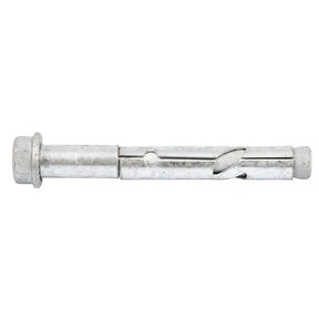 Metal expansion bolt on a white background