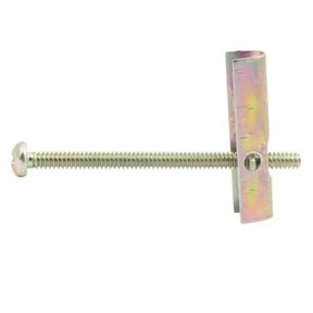 Metal screw with a hex head on a white background