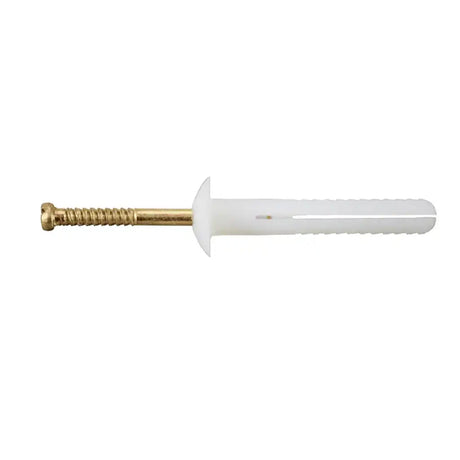 White tube with red text on a white background