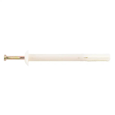White curtain rod with gold fixture on a white background