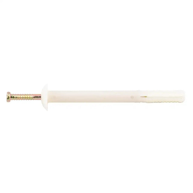 White curtain rod with gold fixture on a white background