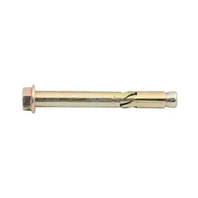 Metal expansion bolt on a white background