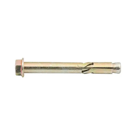 Metal expansion bolt on a white background