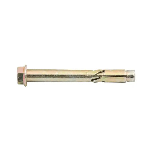 Metal expansion bolt on a white background