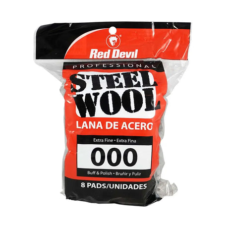 Red Devil Steel Wool package on a white background