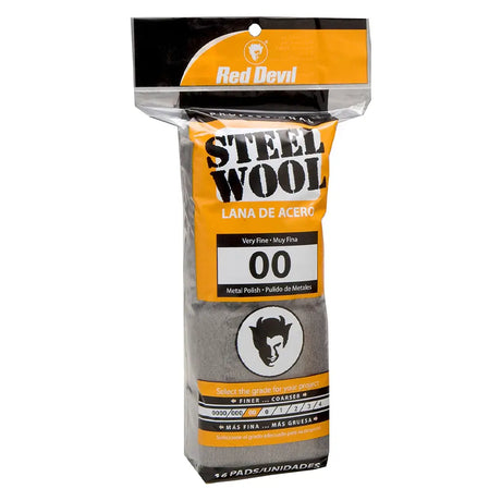 Package of Red Devil Steel Wool with label and branding