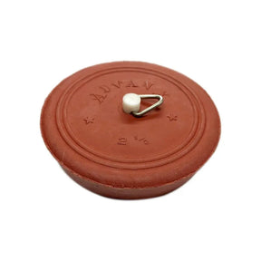 Terracotta pot lid with 'Aubrion' branding on a white background