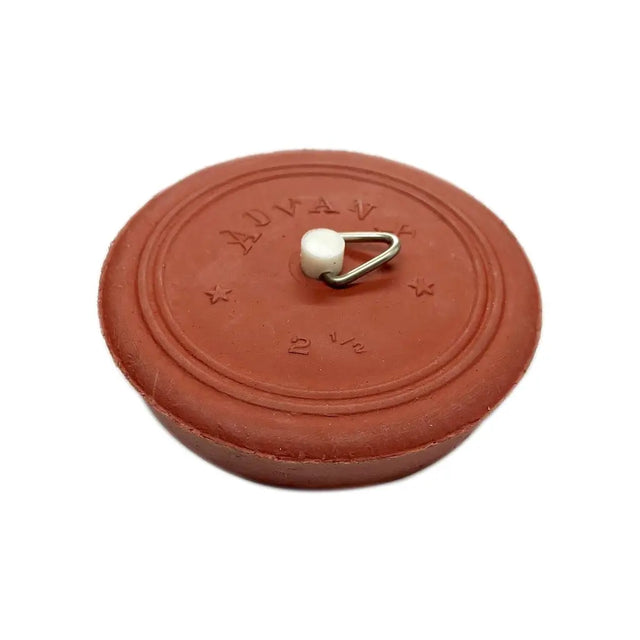 Terracotta pot lid with 'Aubrion' branding on a white background