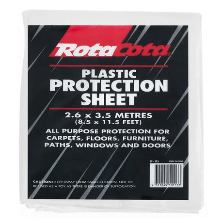 RotaCota Plastic Protection Drop Sheet 2.6X3.6m 10113R