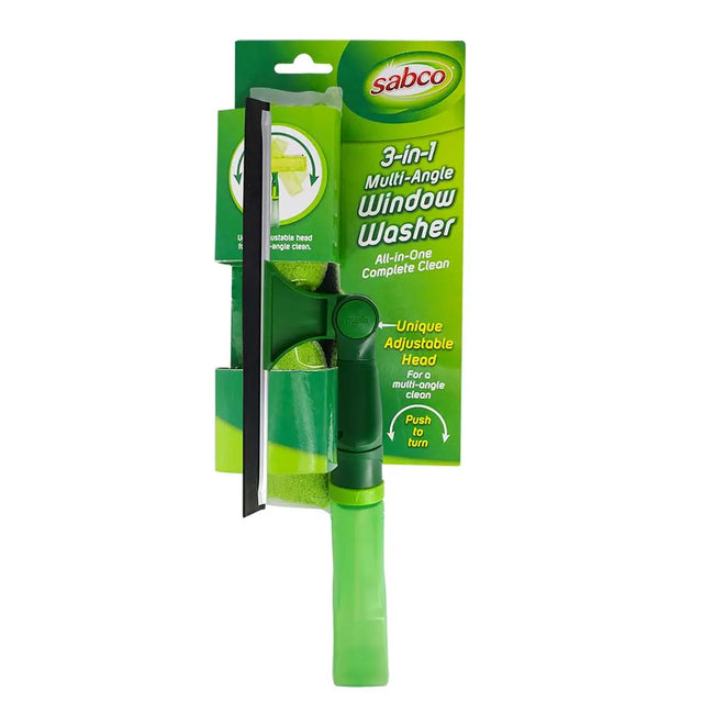 Sabco 3-in-1 Multi-Angle Window Washer with packaging on a white background