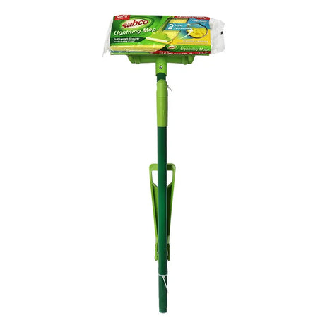 Green lightning mop with Sabco packaging on a white background