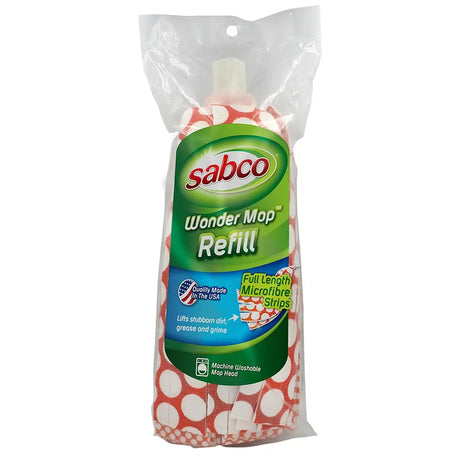 Sabco Wonder Mop Refill package on a white background
