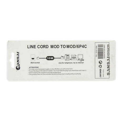 Sansai line cord modification kit packaging on a white background