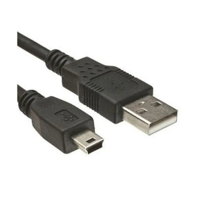 USB cable with different connectors on a white background