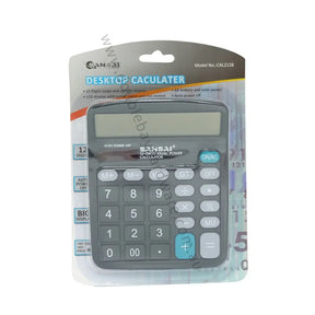 Calculator in packaging with brand name on a white background