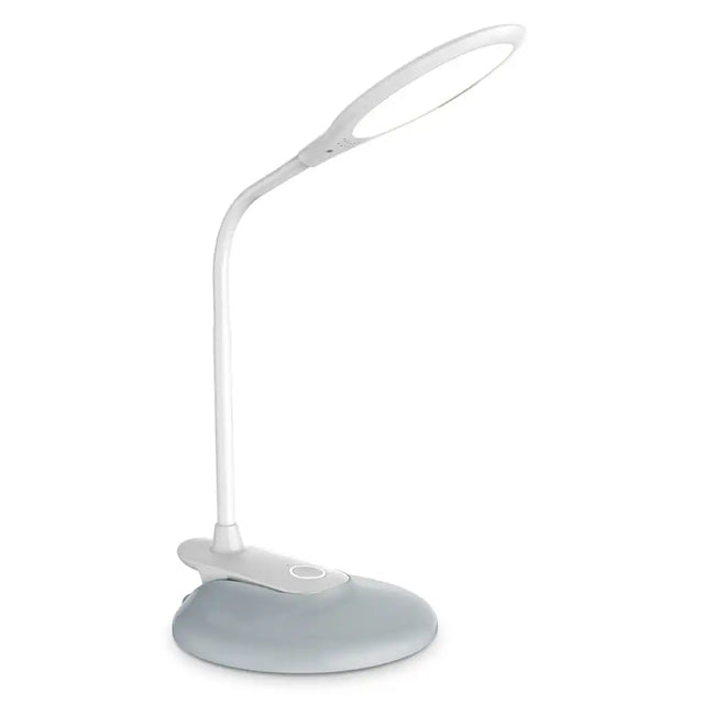 White LED desk lamp on a white background
