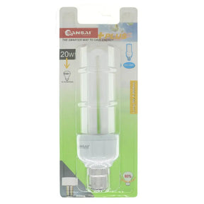 CFL bulb in packaging with Ansal branding on a white background