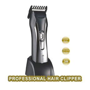 Professional hair clipper with features highlighted on a white background