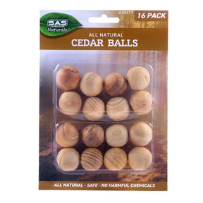 SAS All Natural Cedar Balls 16Pcs 279371
