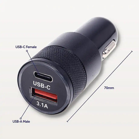 SAS Dual Port USB-A & USB-C Car Charger 289592