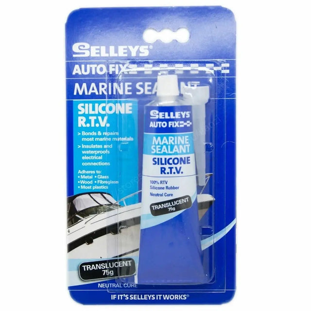 Selleys Auto Fix Marine Sealant packaging with a blue background