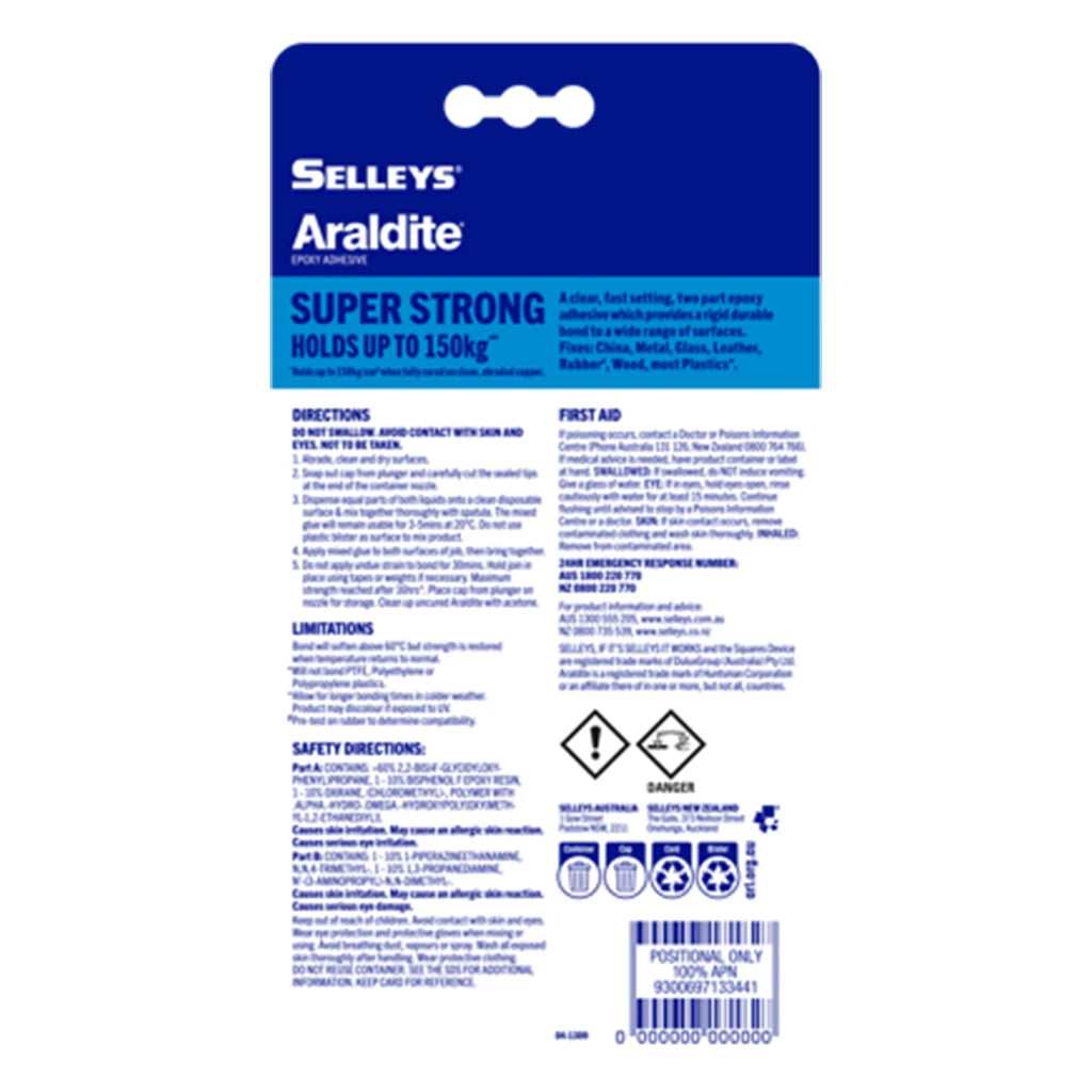 SELLEYS Araldite Epoxy Adhesive 5 Minute 150Kg 35ml
