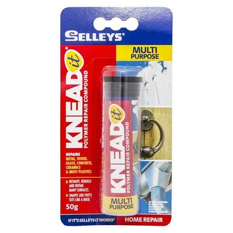 Selleys Knead It polymer repair compound packaging on a white background