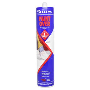 Selleys Paint Over sealant can on a white background