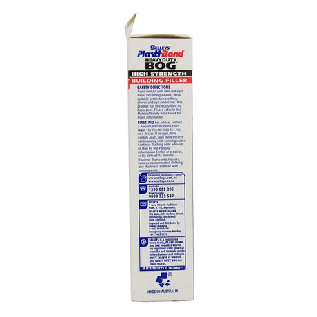Box of Selleys PlastiBlend Beauty Bog High Strength Building Filler on a white background