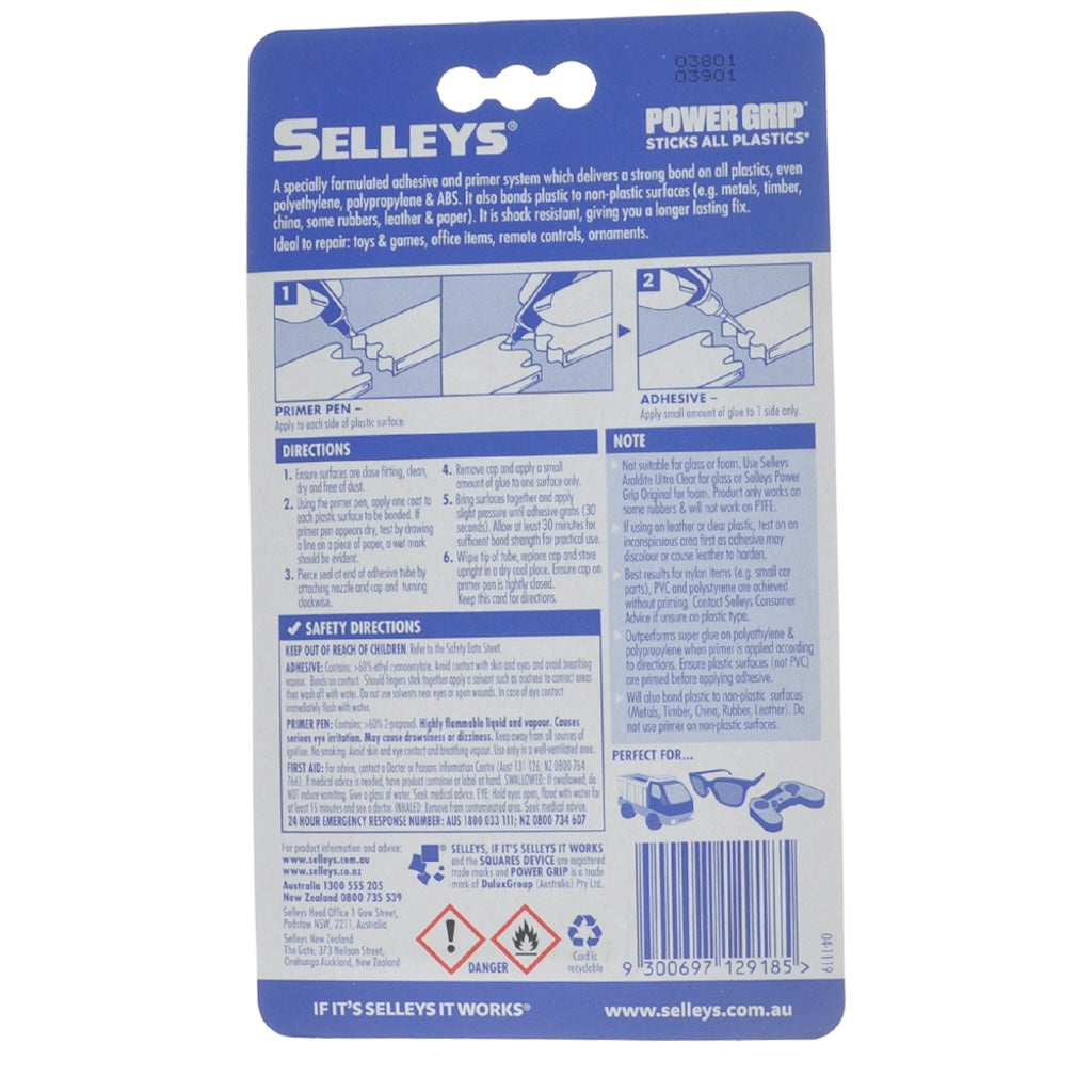 SELLEYS Power Grip All Plastic Glue 3ml