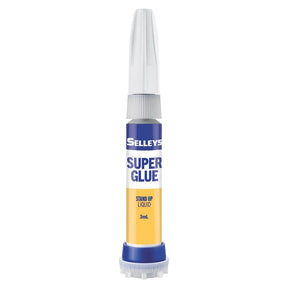 Selleys Super Glue bottle on a white background