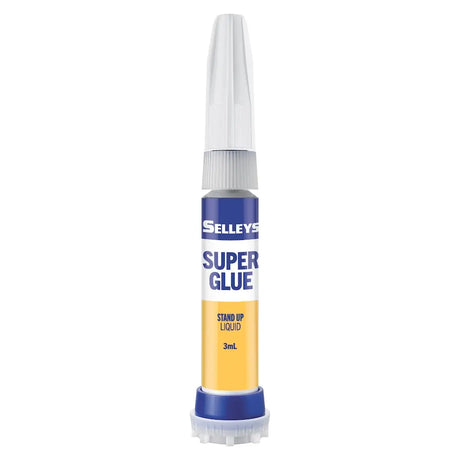 Selleys Super Glue bottle on a white background