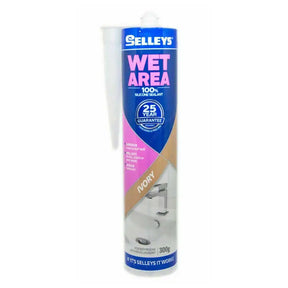 Selleys Wet Area silicone sealant tube on a white background