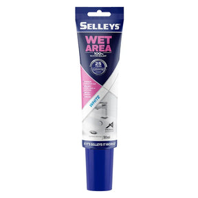 Selleys Wet Area silicone sealant tube on a white background