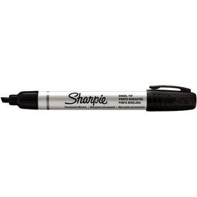 Sharpie permanent marker with chisel tip on a white background
