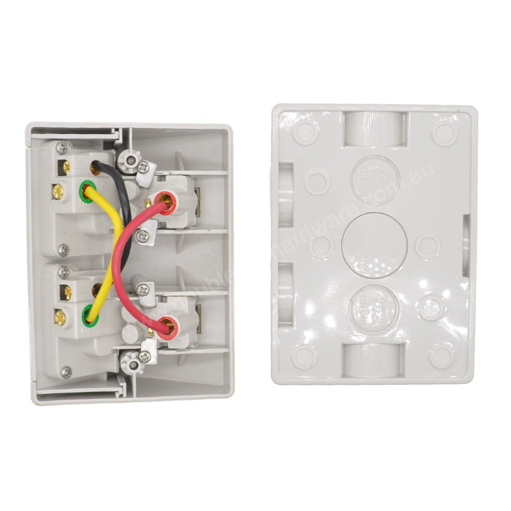 SPM Weatherproof Double Power Point 250V 10A WPGP02