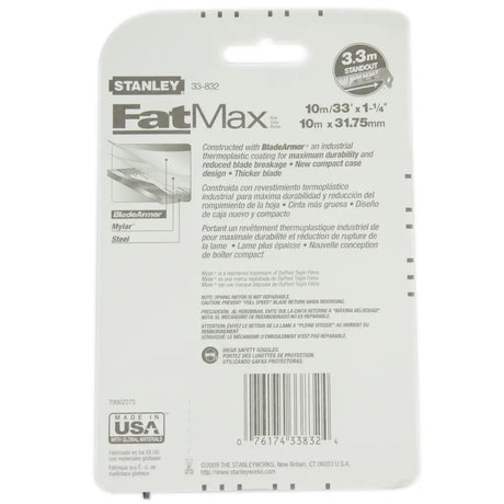 Stanley FatMax insulation package with product details on a white background
