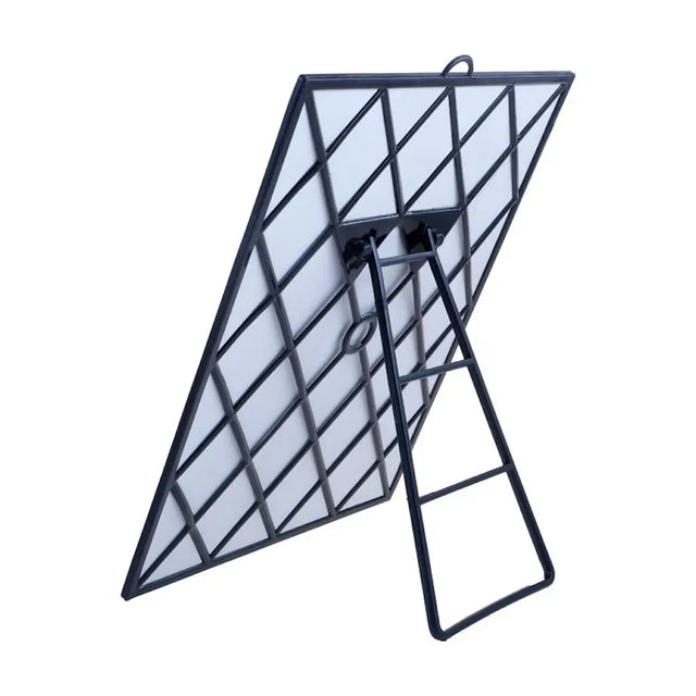 Foldable solar panel with geometric design on a white background