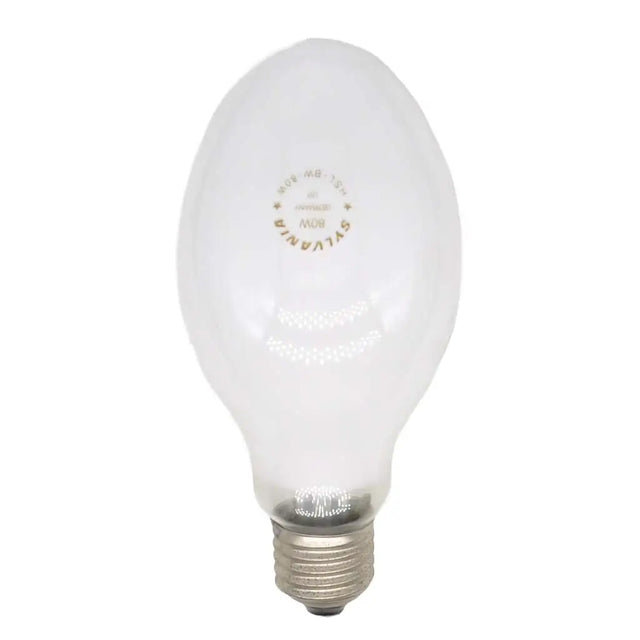 White light bulb on a white background