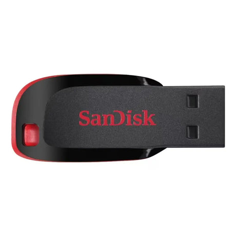 SanDisk USB flash drive on a white background