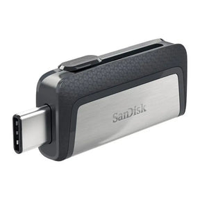 SanDisk USB flash drive on a white background