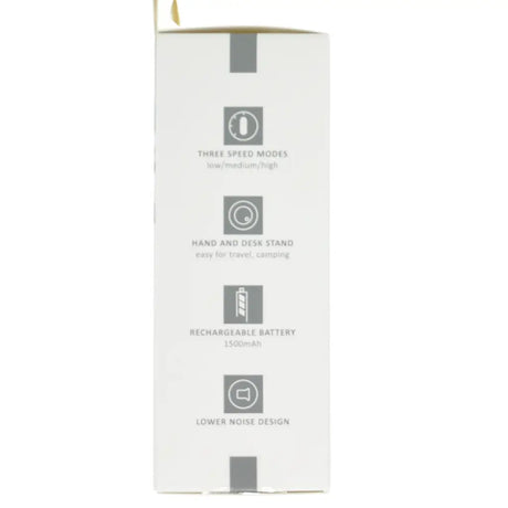 Product packaging with text on a white background