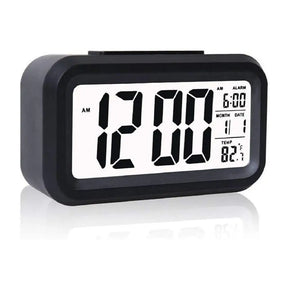 Digital clock with time display on a white background